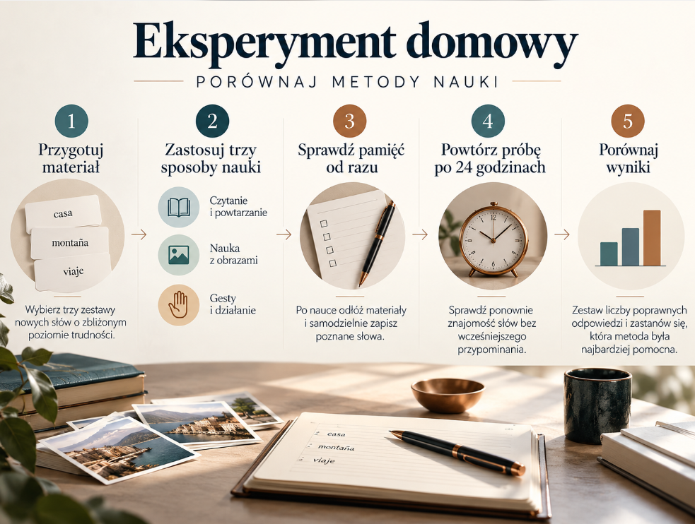 eksperyment domowy na kinestetyka