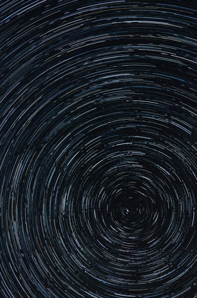 time lapse photography of star