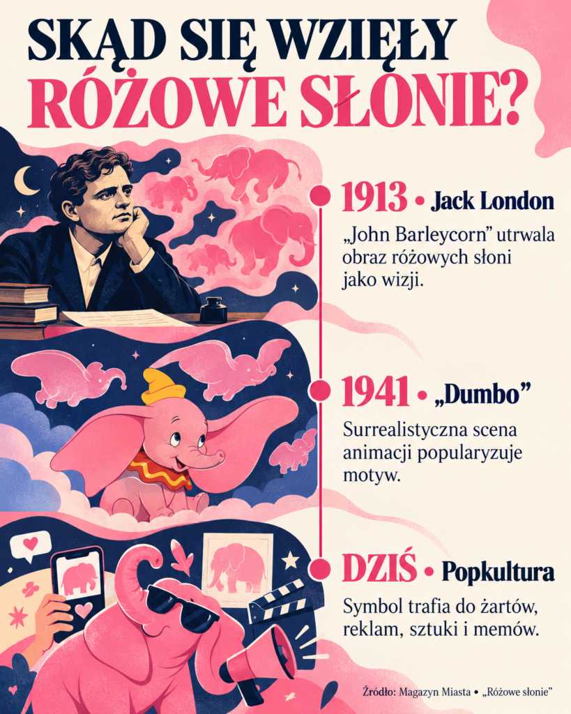 skąd się wzięły różowe słonie?