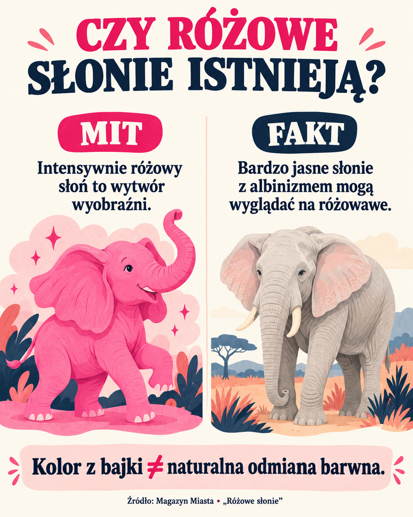 czy różowe słonie istnieją naprawdę?