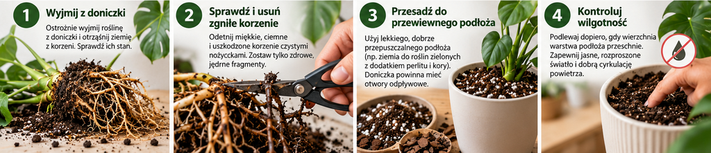 Jak uratować przelaną monsterę?